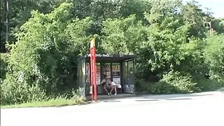 Public Sex of a Beautiful Horny MILF with Big Tits Fucked and Cumshot on Asshole by Huge Cock
