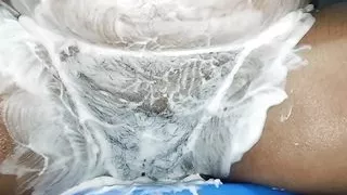 Indian housewife cleaning pussy,she shaved the pussy for her boyfriend