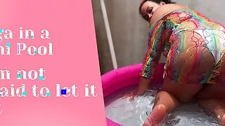 BBW Yoga in a Mini Pool Farts