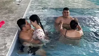 Wife swapping, pool party, indian, sex party