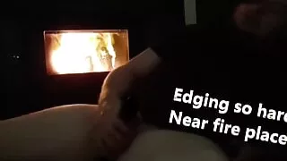 Fat Chub Moans while fucking his COCK with his friends in the other room