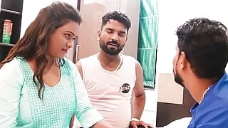 Spitting Fun with Neighbor Girl, Threesome Sex