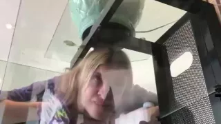 Stepmom Gets Stuck While Sneaking Out