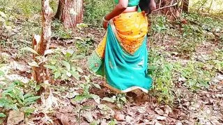outdoor forest sex. Desi bhabi fucking Husband&#039;s small big dick. Telugu dirty talks.