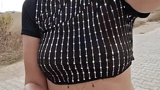 public flashing of pussy and tits while walking around the city