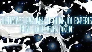 The Ultimate Gay Multi-cum JOI Experience - Bent Over and Taken (cumshot 2)