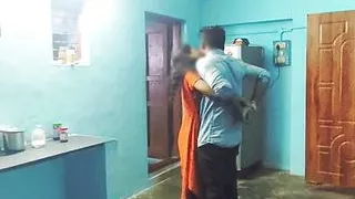 Tamil girl cheating in home to standing sex with her lover