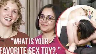 Ersties - Jasmina Licks Serafina's Pussy From Behind Before Grabbing a Toy