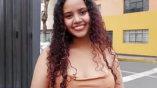 Brunette Colombian slut fucks with Tinder stranger.