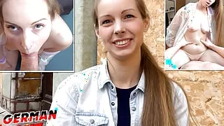 German Scout - Leg Shaking Orgasm Casting Sex for Finnish Girl Kinuski by Big Dick Agent