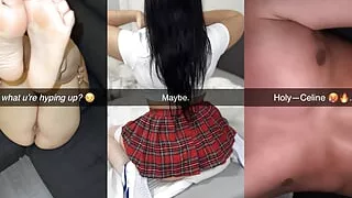 Celine Gets Back at Her Boyfriend by Cheating on Him with His Best Friend on Snapchat