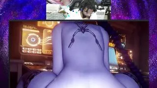 POV Widowmaker Riding, Chun-Li Fucking Ryu, Thighjob Cock Ride, Bald Pussy Black Widow Fucking