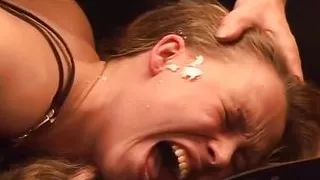 A fantastic German blonde gets tied up and spanked hard