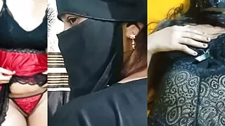 A beautiful muslim girl in burkha looking sexy and hot, and hard by boy