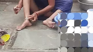 Desi stepsister bathing in desi bathroom