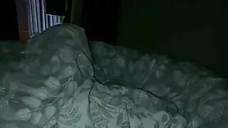 Step mom waching porn and handjob step son dick