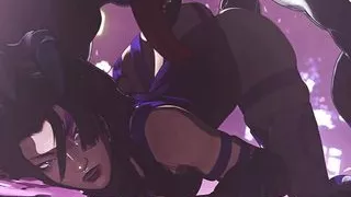 Psylocke X Orochi - Clash Of The Superheros - Rough Animation Porn