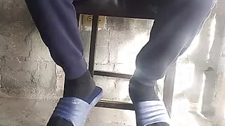 Sitting In The Chair While I Masturbate, In Front Of The House ???? Gate