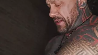 Tatted brunette deep-throated and boned her boypatron, rectally pleased, in full HD - XXX!!