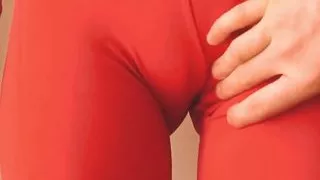 Amateur MILF Homemade Cameltoe and Lactating Boobs