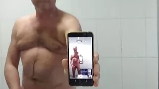 Toilet at gas station.