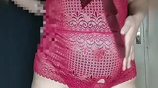 Indian Mom Striptease - Desi Bhabhi Selfie and Fingering