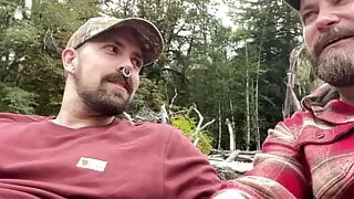 Two Buds sitting by the River Suckin Dick