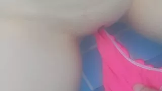 Risky Sex With A Skinny Petite Girl With Tight Pussy In The Pool