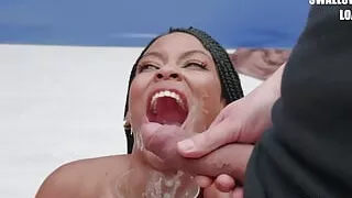 PremiumBukkake - Samantha Cruuz swallows 224 huge cum loads
