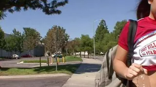 My teacher takes me to fuck me because I'm wearing my cheerleader outfit