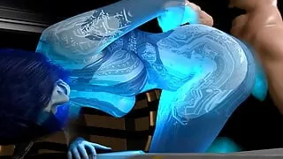 Master Chief Fucks Cortana Standing - Halo Parody