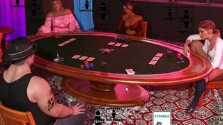 Nasty City HENTAI Game Ep.2 Strip poker and Homemade GLORYHOLE FOOTJOB !
