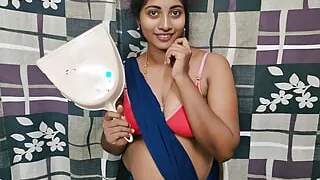 Hot Indian stepmom seduced stepson while cleaning house and got pregnant