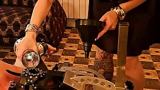 Two bottles of pee for my toilet slave