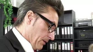 Suck my cock if you want more money - Boss fucks female employee