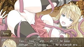 villagers stretch cute girl's tight holes 3