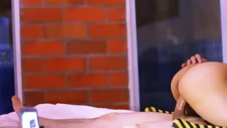 College friend and boyfriend's friend on a night of wild sex, both moaning for more