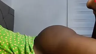 Ebony MILF Taking Backshots From Her Friends Stepon Ending up with Cum All Over Her Ass