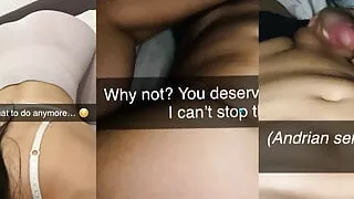 Mature wife cheats on her husband with the neighbor and shares the full story on Snapchat