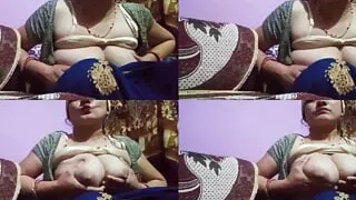 Indian super hot  bhabhi massage her body and her boobs