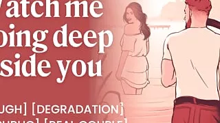 Girlfriend takes my big cock deep in her ass  Dominant dirty talk real couple  Amateur girlfriend anal orgasm