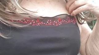 Short dress and tights