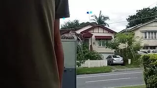 Shiney cock ring in a car park