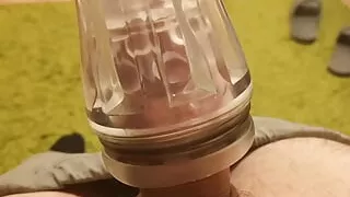 Cum in clear masturbator