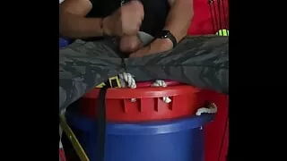 Horny Pe Teacher Jockdad87 Busts a Nut Between Classes