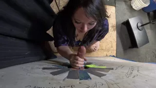 Thick Goth Asian Visits Glory Hole And Sucks Him Dry