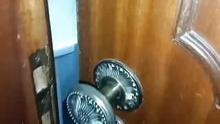 Dr Pussy2 - I Broke Into the Bathroom and Fucked My Hot Angolan Sister-in-law Who Makes Beautiful Blowjobs with Red Lipstick and