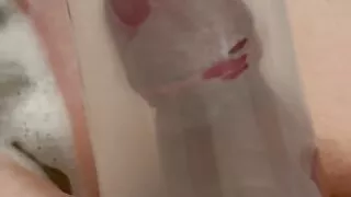 Penis pump in Barth than masturbate