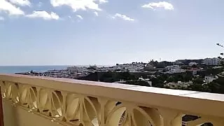 POV. an Unexpected Morning Blowjob on the Balcony Instead of Coffee