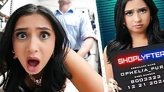 Shoplyfter! She Stole a Dress to Feel Better, So The Security Guard Got Her Naked